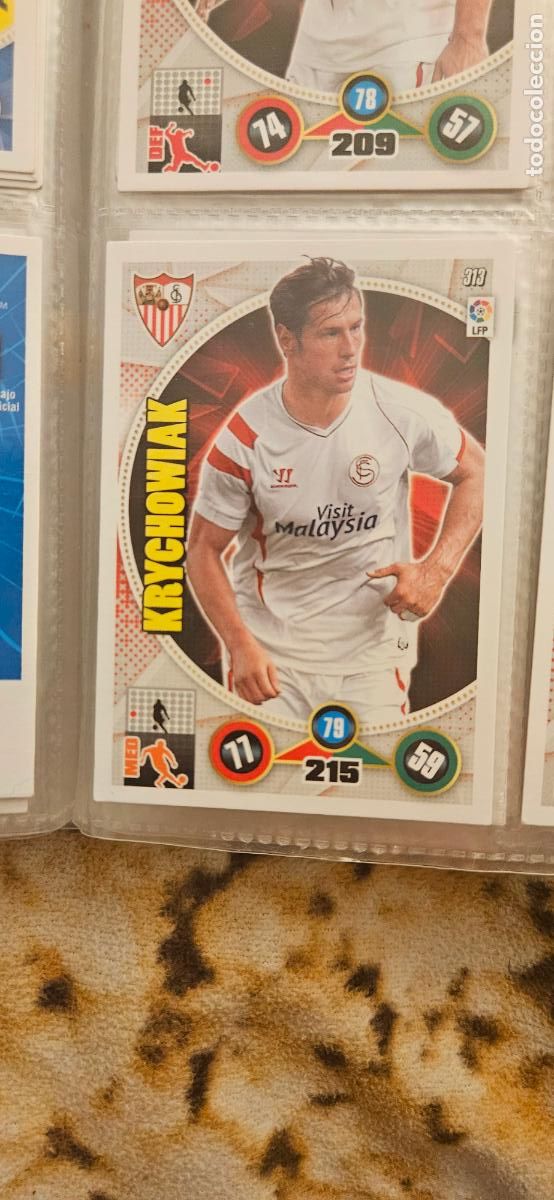 Cartes &agrave; collectionner de Football: 313 - Grzegorz Krychowiak (Sevilla F.C.) adrenalyn 2014 2015 14 15 trading card
