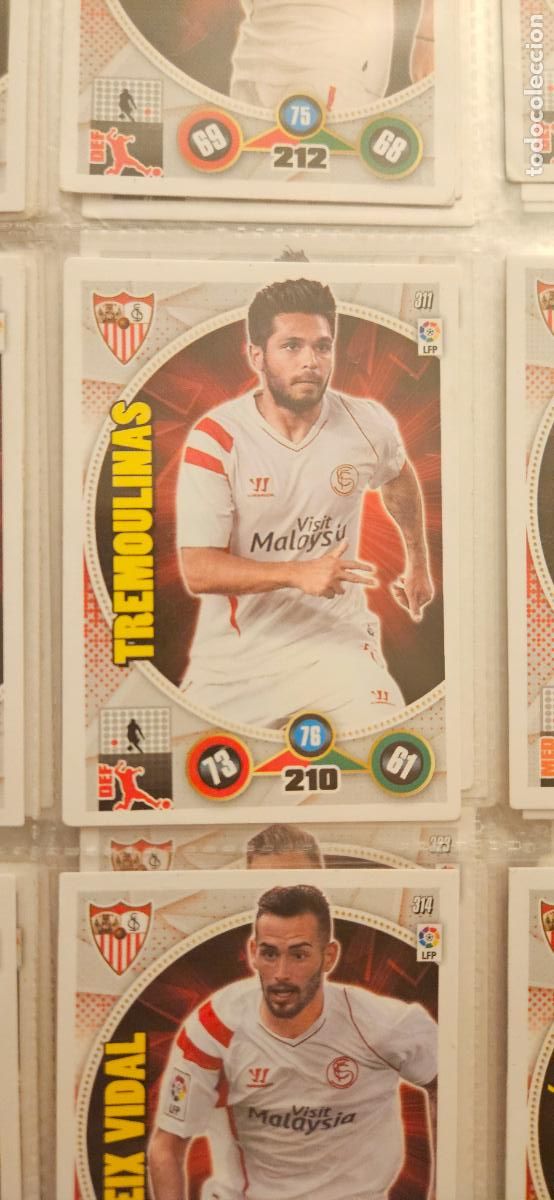 Cartes &agrave; collectionner de Football: 311 - Beno&icirc;t Tr&eacute;moulinas (Sevilla F.C.) adrenalyn 2014 2015 14 15 trading card