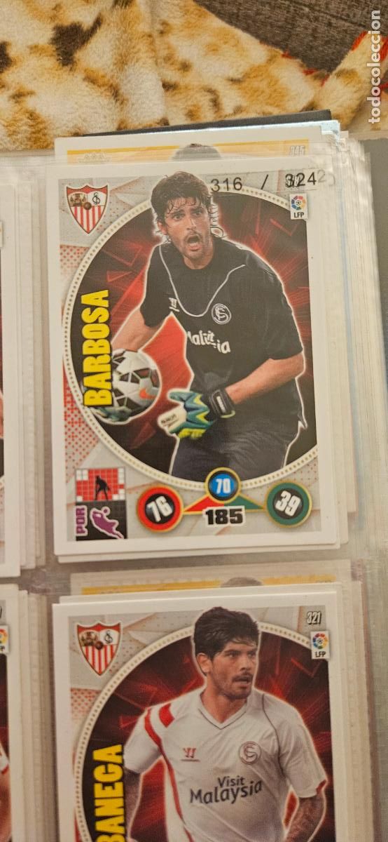 Cartes &agrave; collectionner de Football: 318 - Mariano Barbosa (Sevilla F.C.) adrenalyn 2014 2015 14 15 trading card