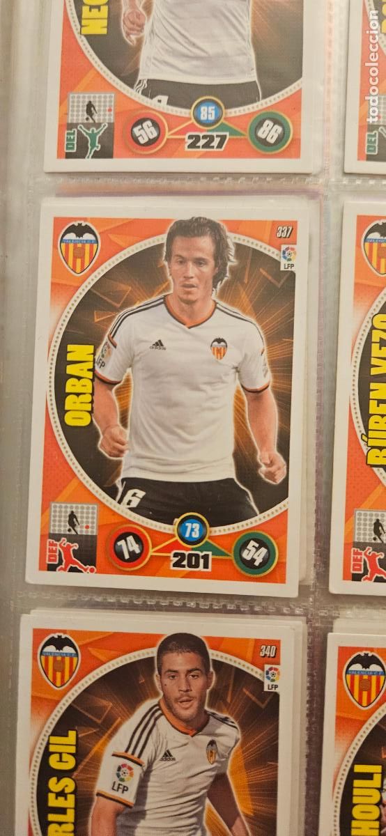 Figurine di Calcio: 337 - Lucas Orb&aacute;n (Valencia C.F.) adrenalyn 2014 2015 14 15 trading card