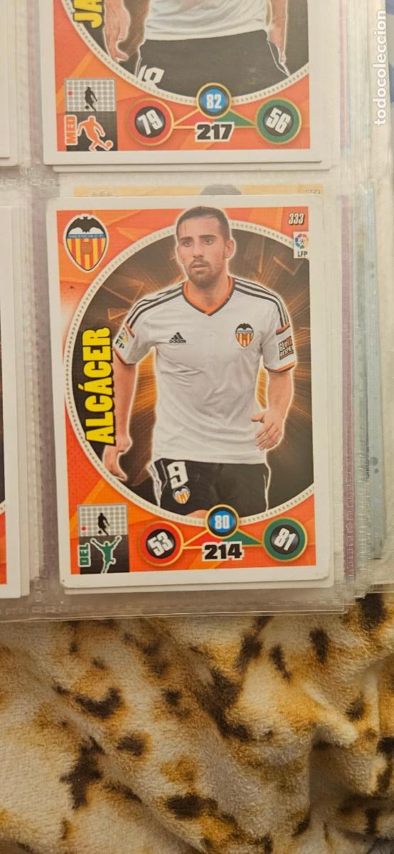 Figurine di Calcio: 333 - Paco Alc&aacute;cer (Valencia C.F.) adrenalyn 2014 2015 14 15 trading card