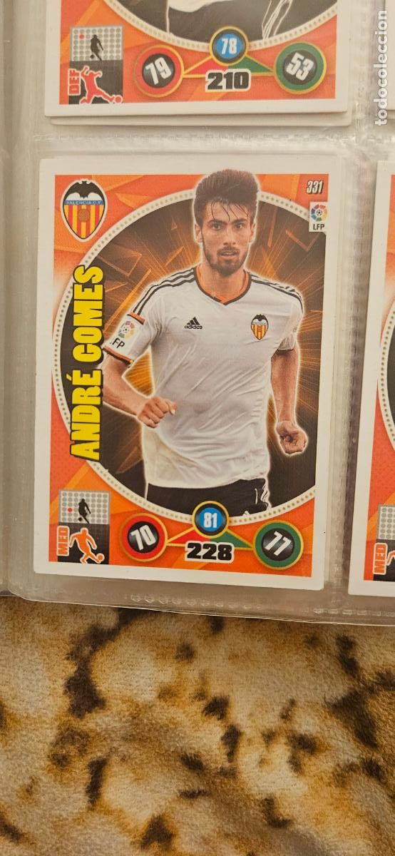 Cromos de Futebol: 331 - Andr&eacute; Gomes (Valencia C.F.) adrenalyn 2014 2015 14 15 trading card