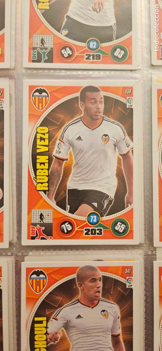 Cromos de Futebol: 338 - R&uacute;ben Vezo (Valencia C.F.) adrenalyn 2014 2015 14 15 trading card
