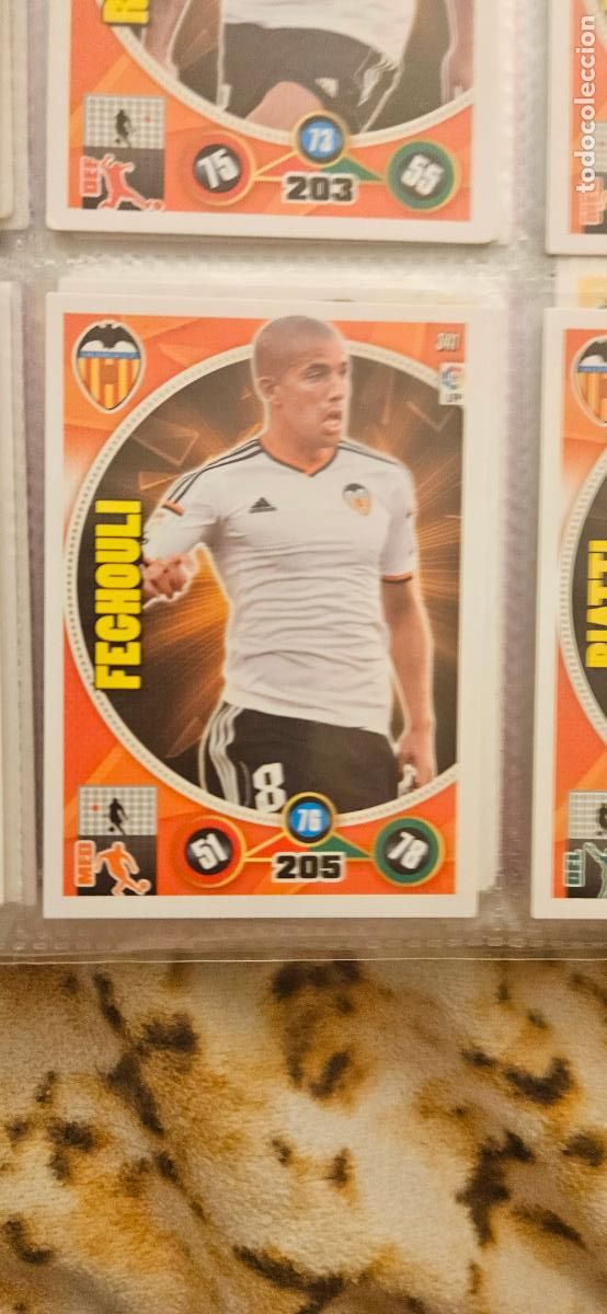 Cromos de f&uacute;tbol: 341 - Sofiane Feghouli (Valencia C.F.) adrenalyn 2014 2015 14 15 trading card