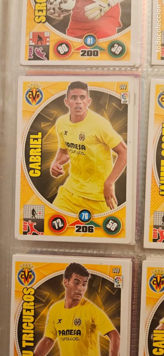 Cromos de f&uacute;tbol: 346 - Gabriel (Villarreal C.F.) adrenalyn 2014 2015 14 15 trading card