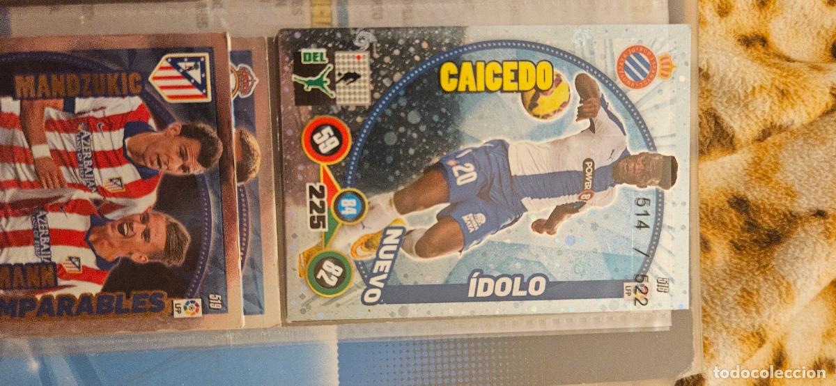 Cromos de f&uacute;tbol: Mustafi, n&uacute;mero 517, equipo Valencia C.F., adrenalyn 2014 2015 14 15 trading card