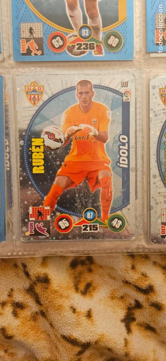 Fu&szlig;ball-Sticker: 395 - Rub&eacute;n (U.D. Almer&iacute;a) adrenalyn 2014 2015 14 15 trading card
