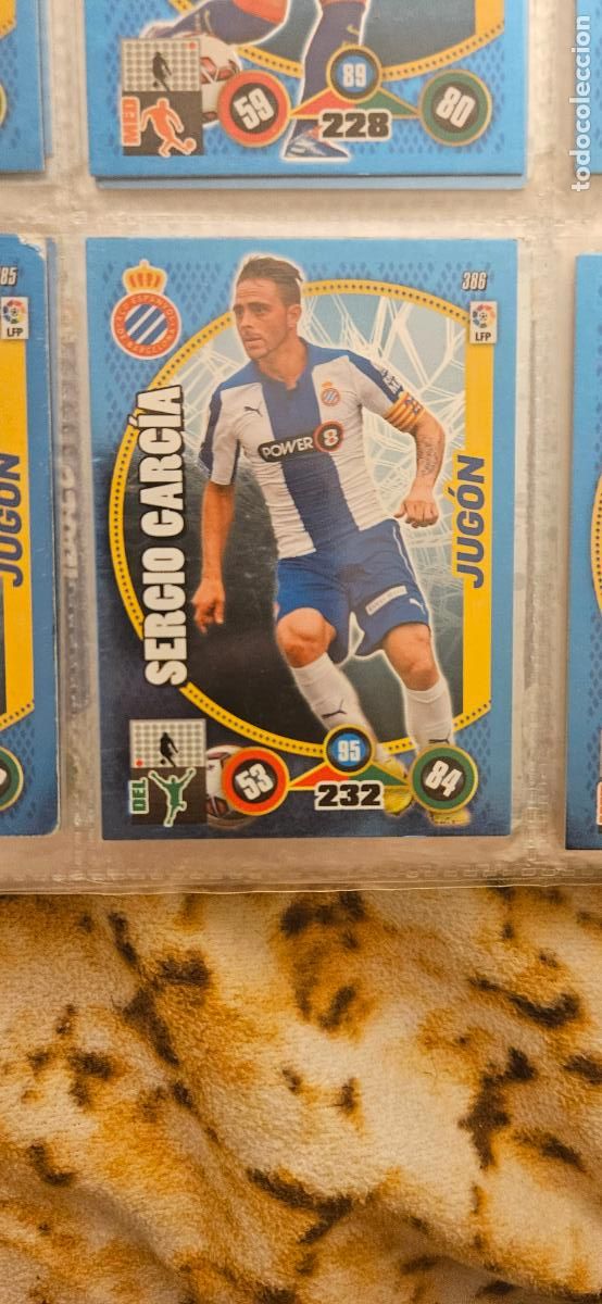 Fu&szlig;ball-Sticker: 386 - Sergio Garc&iacute;a (R.C.D. Espanyol) adrenalyn 2014 2015 14 15 trading card
