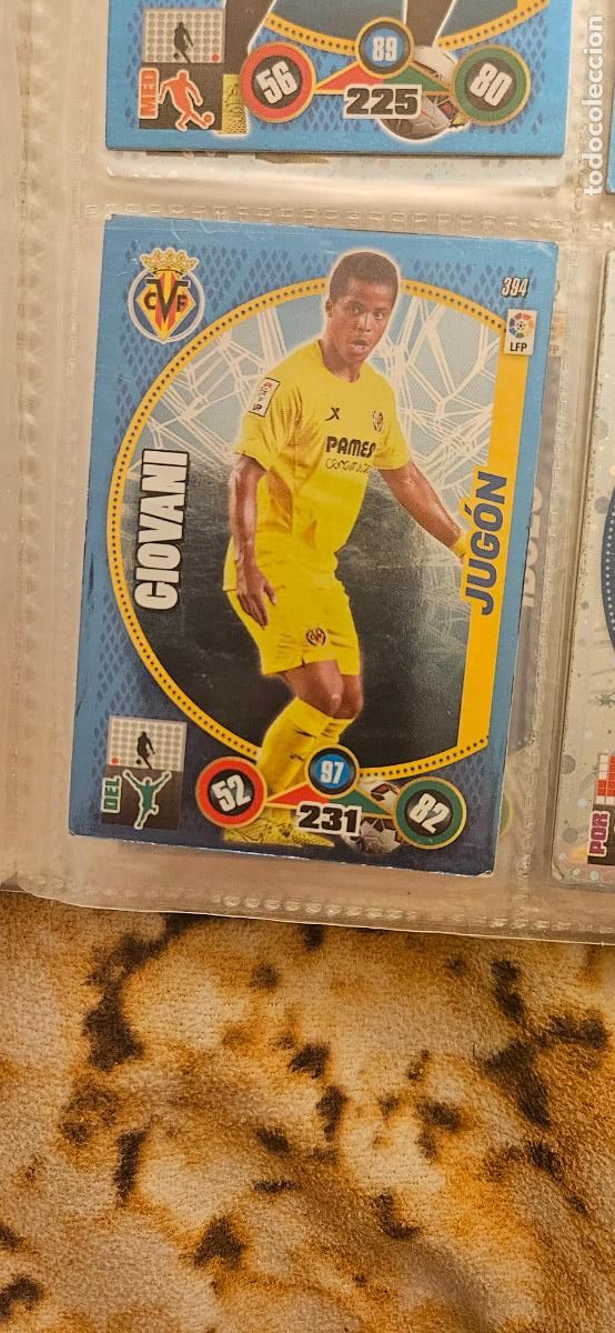 Fu&szlig;ball-Sticker: 394 - Giovani dos Santos (Villarreal C.F.) adrenalyn 2014 2015 14 15 trading card