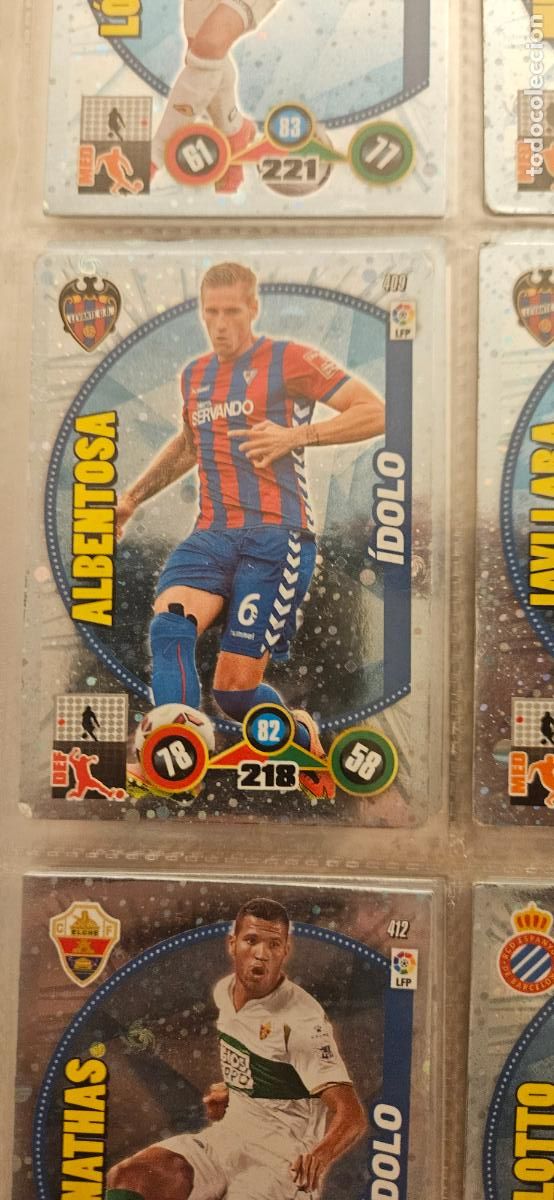 Fu&szlig;ball-Sticker: 409 - Albentosa (S.D. Eibar) adrenalyn 2014 2015 14 15 trading card