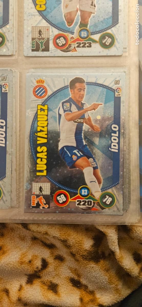 Fu&szlig;ball-Sticker: 414 - Lucas V&aacute;zquez (R.C.D. Espanyol) adrenalyn 2014 2015 14 15 trading card