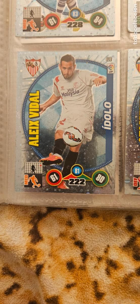 Figurine di Calcio: Aleix Vidal - Sevilla F.C. - 430 - Adrenalyn XL 2014 2015 14/15 Trading Card