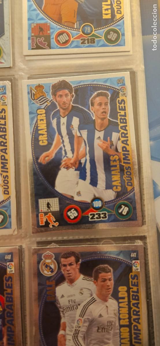 Figurine di Calcio: Esteban Granero - Sergio Canales - Real Sociedad - 438 - Adrenalyn XL 2014 2015 14/15 Trading Card