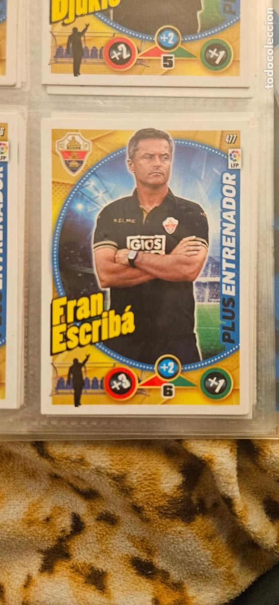 Fu&szlig;ball-Sticker: 477 - Fran Escrib&aacute; (Elche C.F.) adrenalyn 2014 2015 14 15 trading card