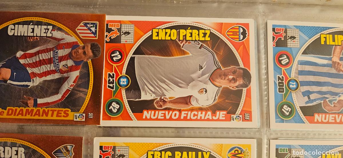 Fu&szlig;ball-Sticker: Enzo P&eacute;rez, n&uacute;mero 508, equipo Valencia C.F., adrenalyn 2014 2015 14 15 trading card