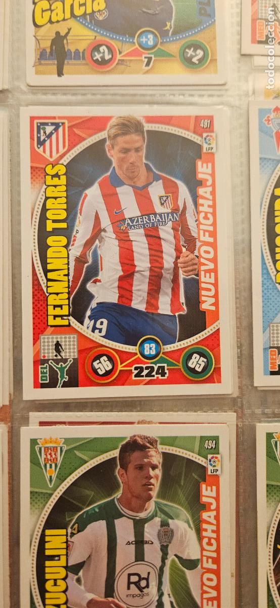 Cromos de f&uacute;tbol: 491 - Fernando Torres (Atl&eacute;tico de Madrid) adrenalyn 2014 2015 14 15 trading card