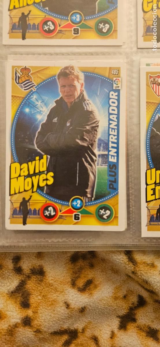 Fu&szlig;ball-Sticker: 485 - David Moyes (Real Sociedad) adrenalyn 2014 2015 14 15 trading card