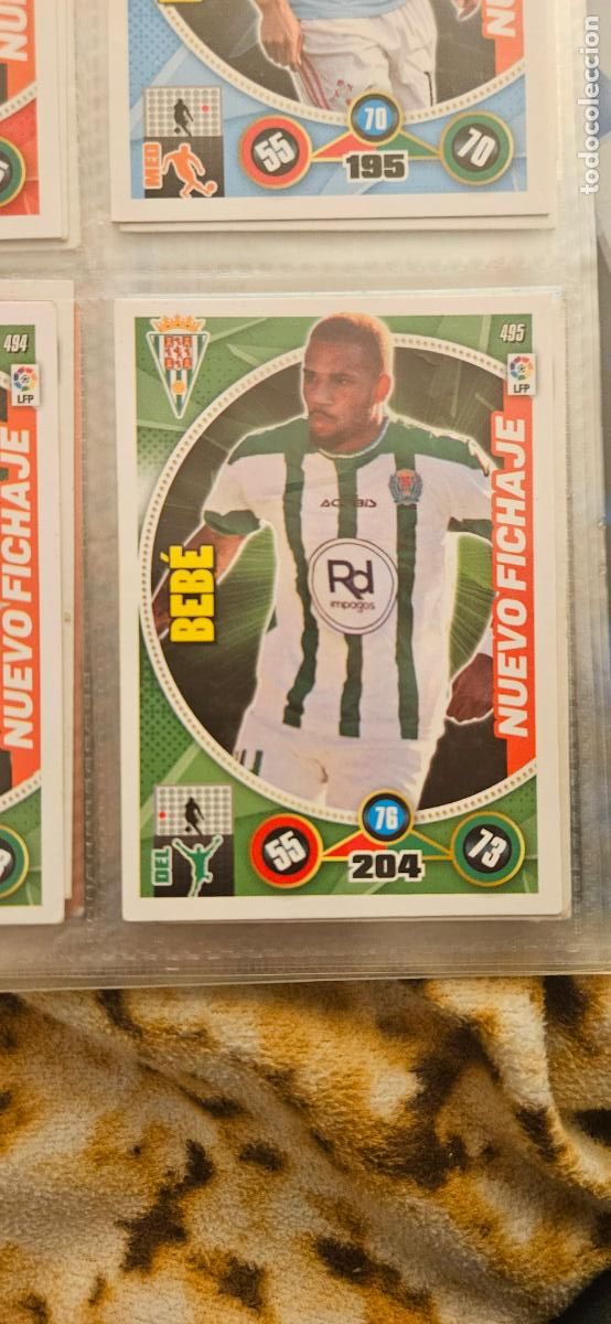 Cartes &agrave; collectionner de Football: 495 - Beb&eacute; (C&oacute;rdoba C.F.) adrenalyn 2014 2015 14 15 trading card