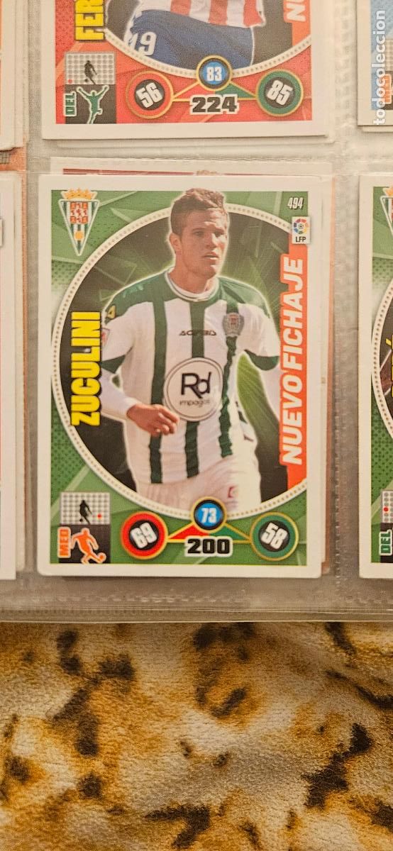 Cartes &agrave; collectionner de Football: 494 - Zuculini (C&oacute;rdoba C.F.) adrenalyn 2014 2015 14 15 trading card