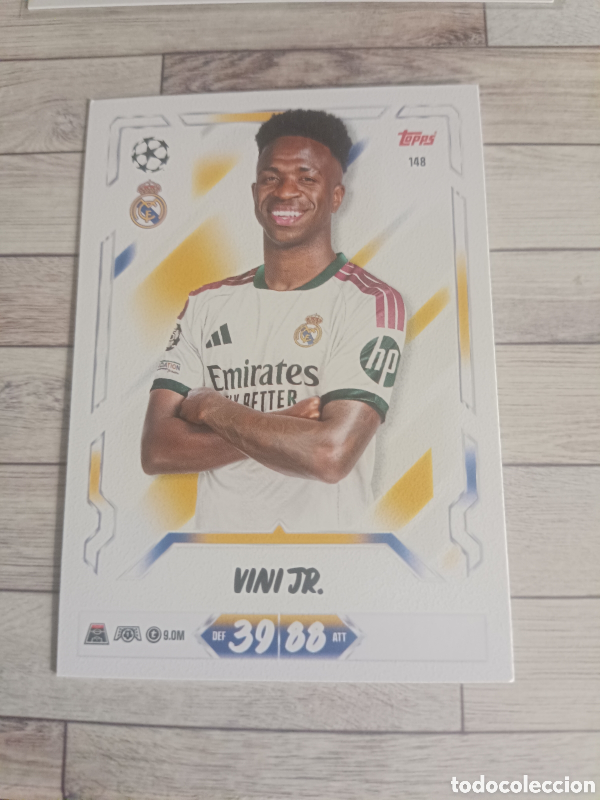 Fu&szlig;ball-Sticker: 148 VINICIUS JUNIOR VINI JR REAL MADRID CHAMPIONS MATCH ATTAX 2026 2027 TOPPS 26 27