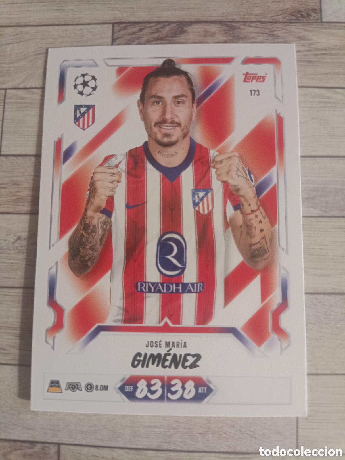 Cromos de f&uacute;tbol: 173 GIMENEZ ATL&Eacute;TICO DE MADRID CHAMPIONS MATCH ATTAX 2026 2027 TOPPS 26 27
