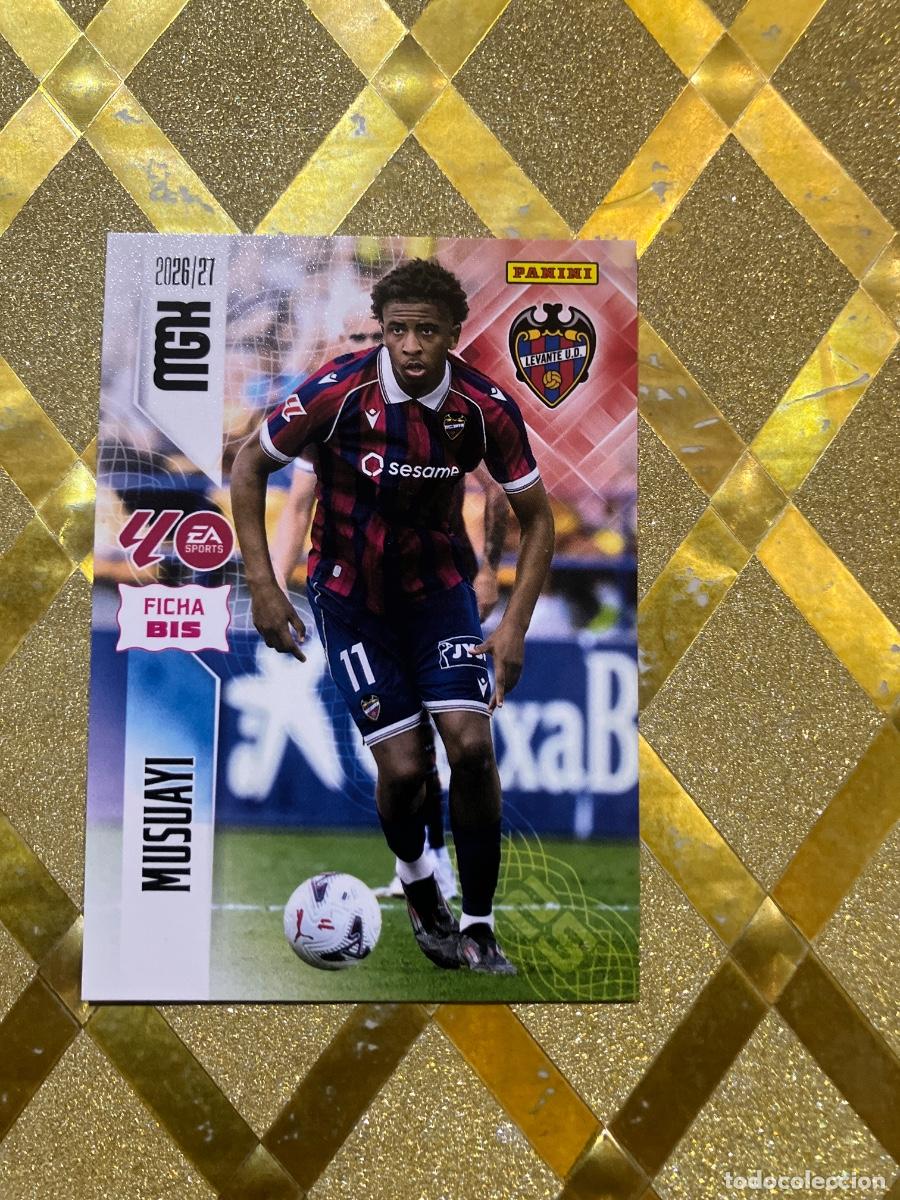 Fu&szlig;ball-Sticker: CROMO DE FUTBOL NUMERO 215 BIS MUSUAYI LEVANTE LIGA 2026 2027 MEGACRAKS MGK PANINI !