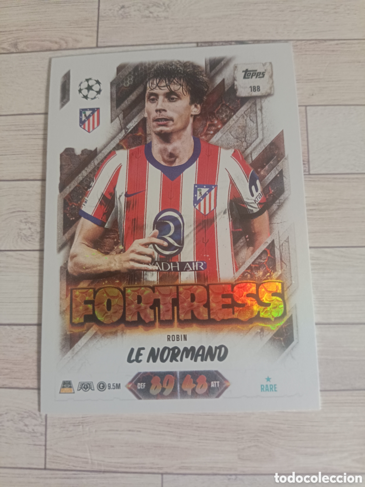 Cromos de f&uacute;tbol: 188 FORTRESS LE NORMAND ATL&Eacute;TICO DE MADRID CHAMPIONS MATCH ATTAX 2026 2027 TOPPS 26 27
