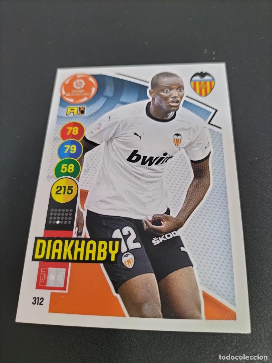 Fu&szlig;ball-Sticker: 1 CROMO FICHA ADRENALYN 20-21 2020-2021 VALENCIA C.F 312 DIAKHABY