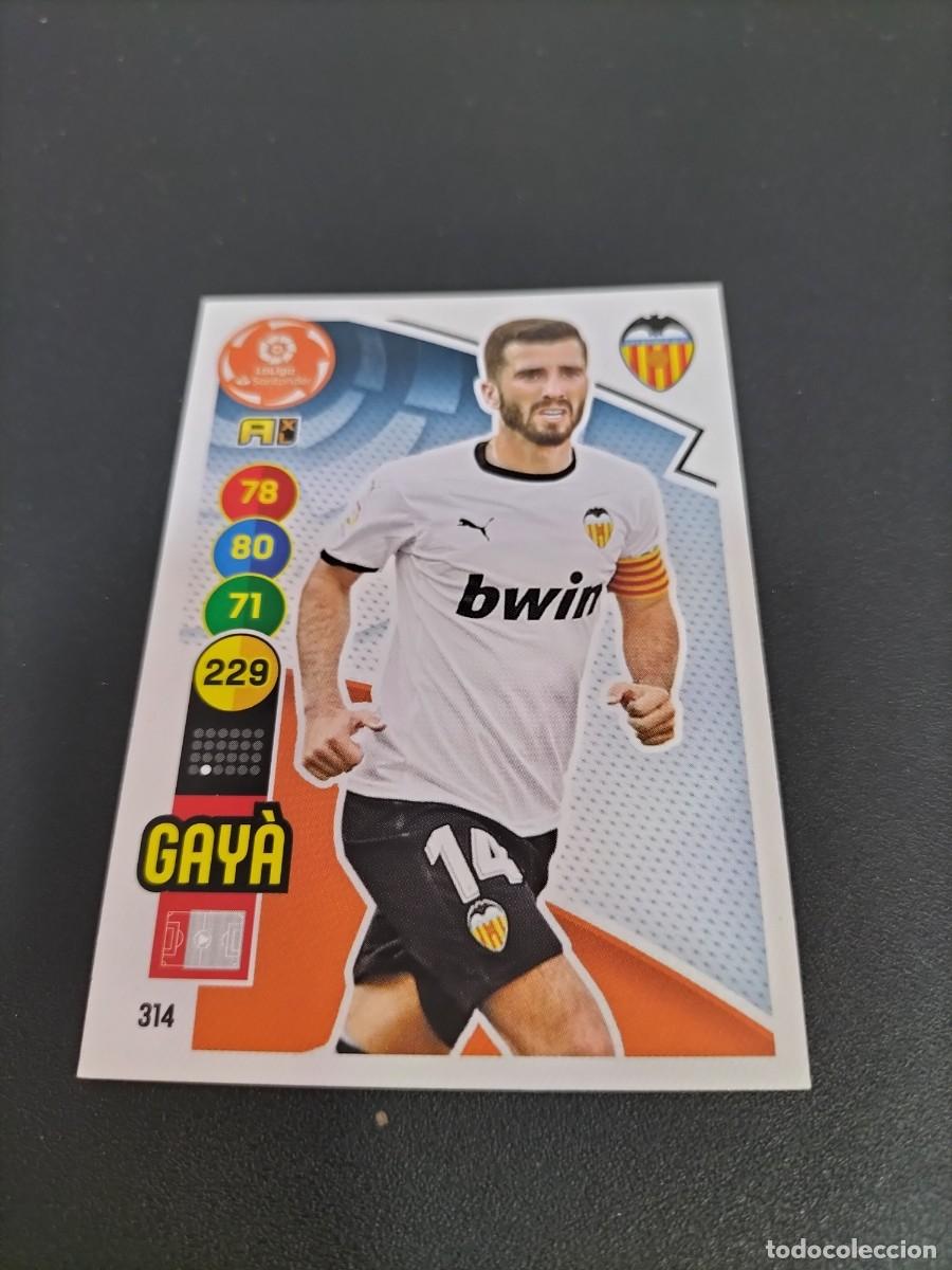 Fu&szlig;ball-Sticker: 1 CROMO FICHA ADRENALYN 20-21 2020-2021 VALENCIA C.F 314 GAYA