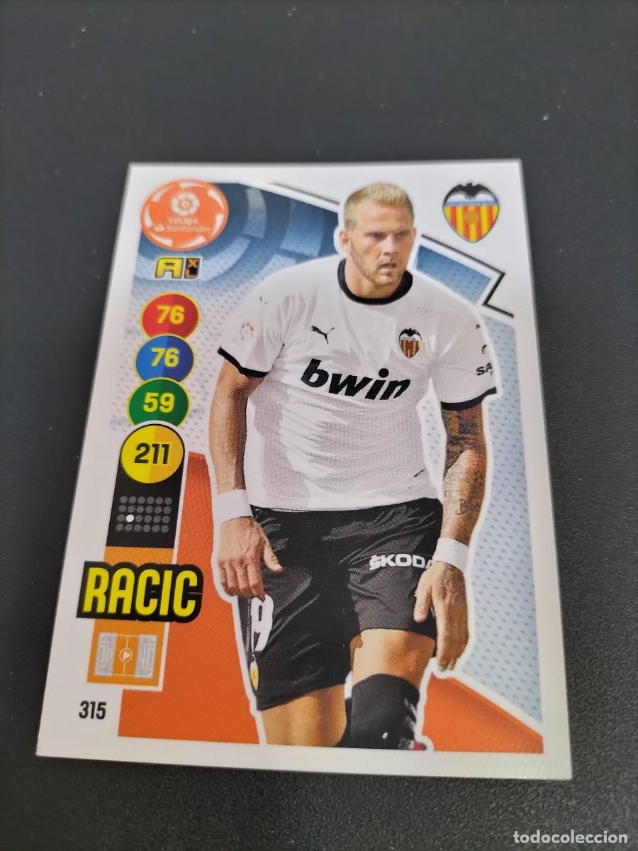 Fu&szlig;ball-Sticker: 1 CROMO FICHA ADRENALYN 20-21 2020-2021 VALENCIA C.F 315 RACIC