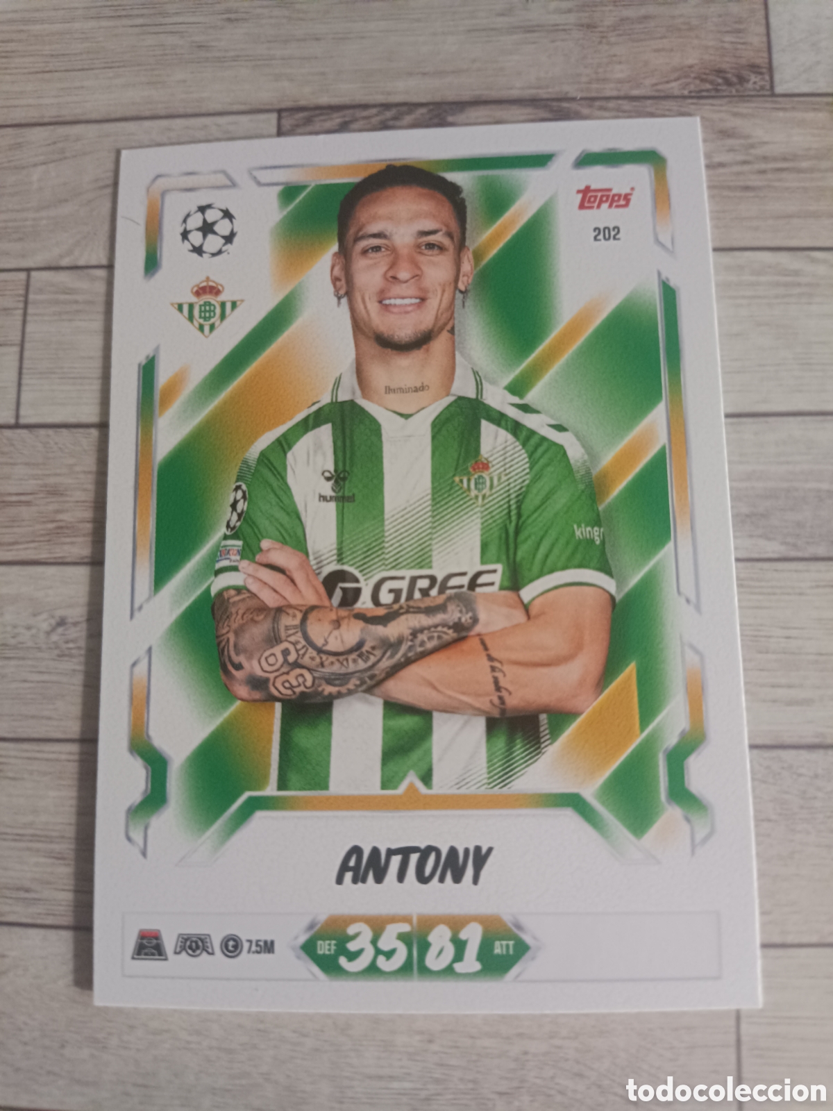 Fu&szlig;ball-Sticker: 202 ANTONY REAL BETIS CHAMPIONS MATCH ATTAX 2026 2027 TOPPS 26 27