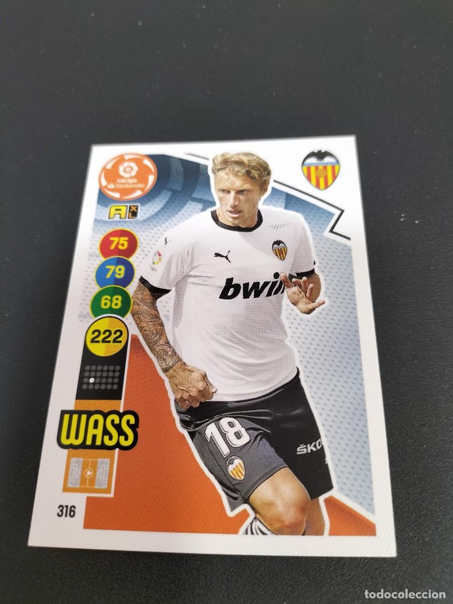Fu&szlig;ball-Sticker: 1 CROMO FICHA ADRENALYN 20-21 2020-2021 VALENCIA C.F 316 WASS