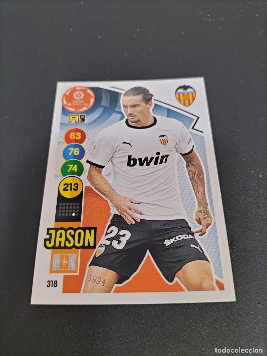 Fu&szlig;ball-Sticker: 1 CROMO FICHA ADRENALYN 20-21 2020-2021 VALENCIA C.F 318 JASON