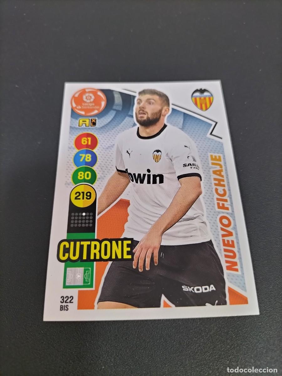 Football Stickers: 1 CROMO FICHA ADRENALYN 20-21 2020-2021 VALENCIA C.F 322 bis CUTRONE ( NIEVO FICHAJE