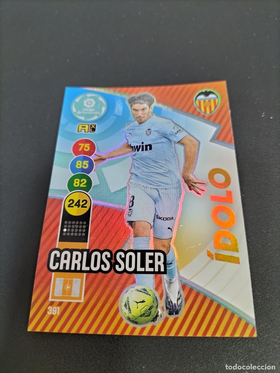 Cartes &agrave; collectionner de Football: 1 CROMO FICHA ADRENALYN 20-21 2020-2021 VALENCIA C.F 391 CARLOS SOLER ( IDOLO