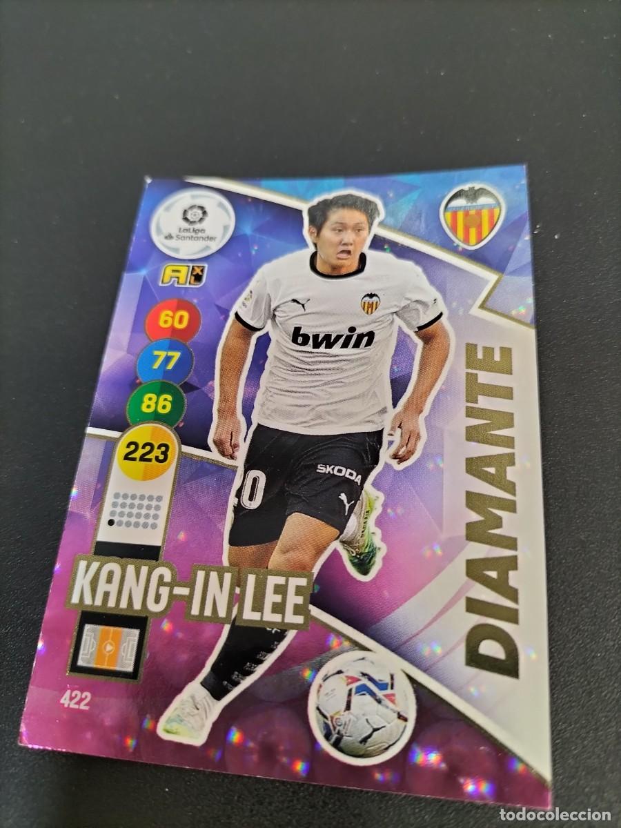 Cartes &agrave; collectionner de Football: 1 CROMO FICHA ADRENALYN 20-21 2020-2021 VALENCIA C.F 422 KANG IN LEE DIAMANTE
