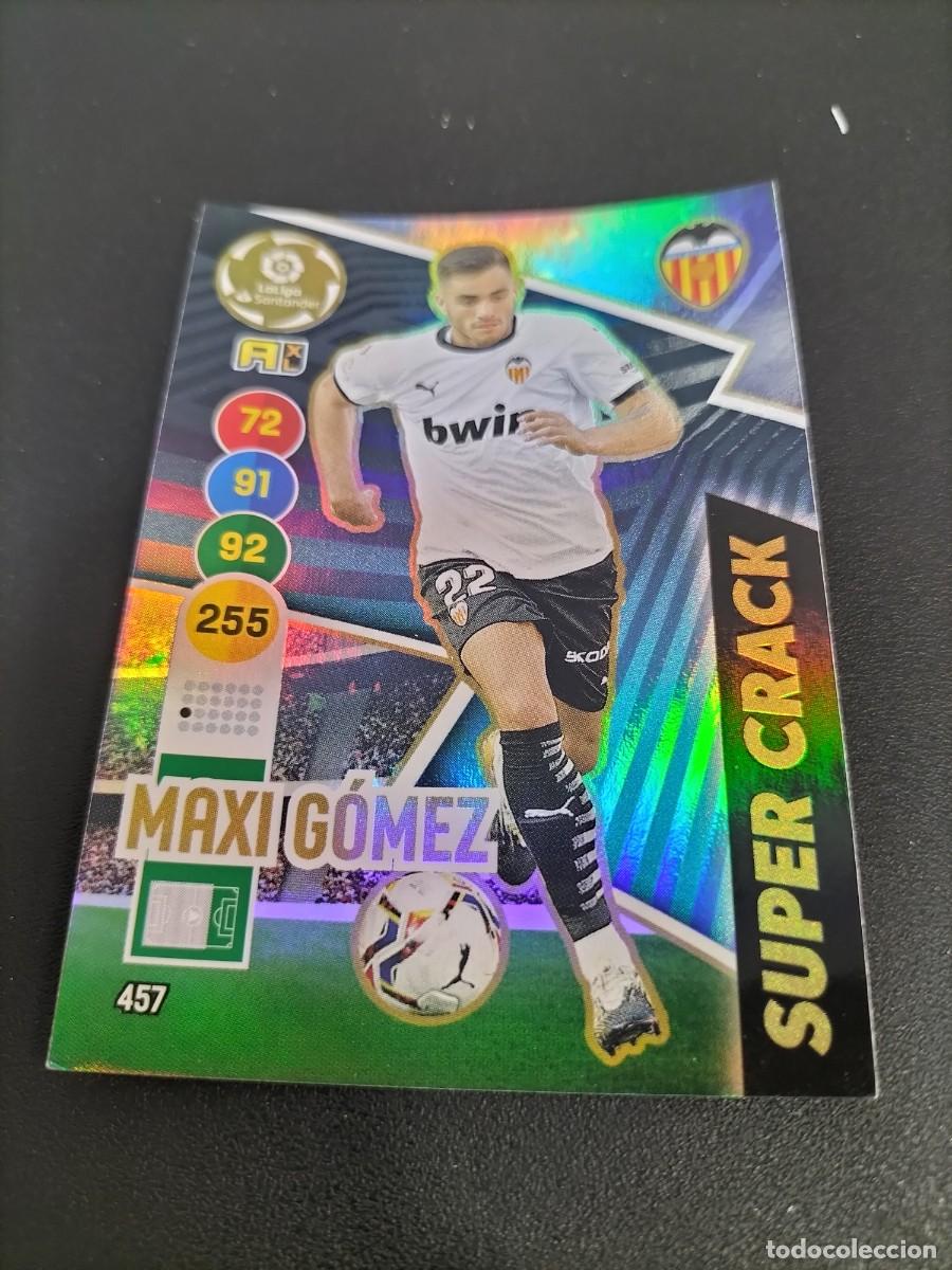 Cartes &agrave; collectionner de Football: 1 CROMO FICHA ADRENALYN 20-21 2020-2021 VALENCIA C.F 457 MAXI GOMEZ ( SUPER CRACK