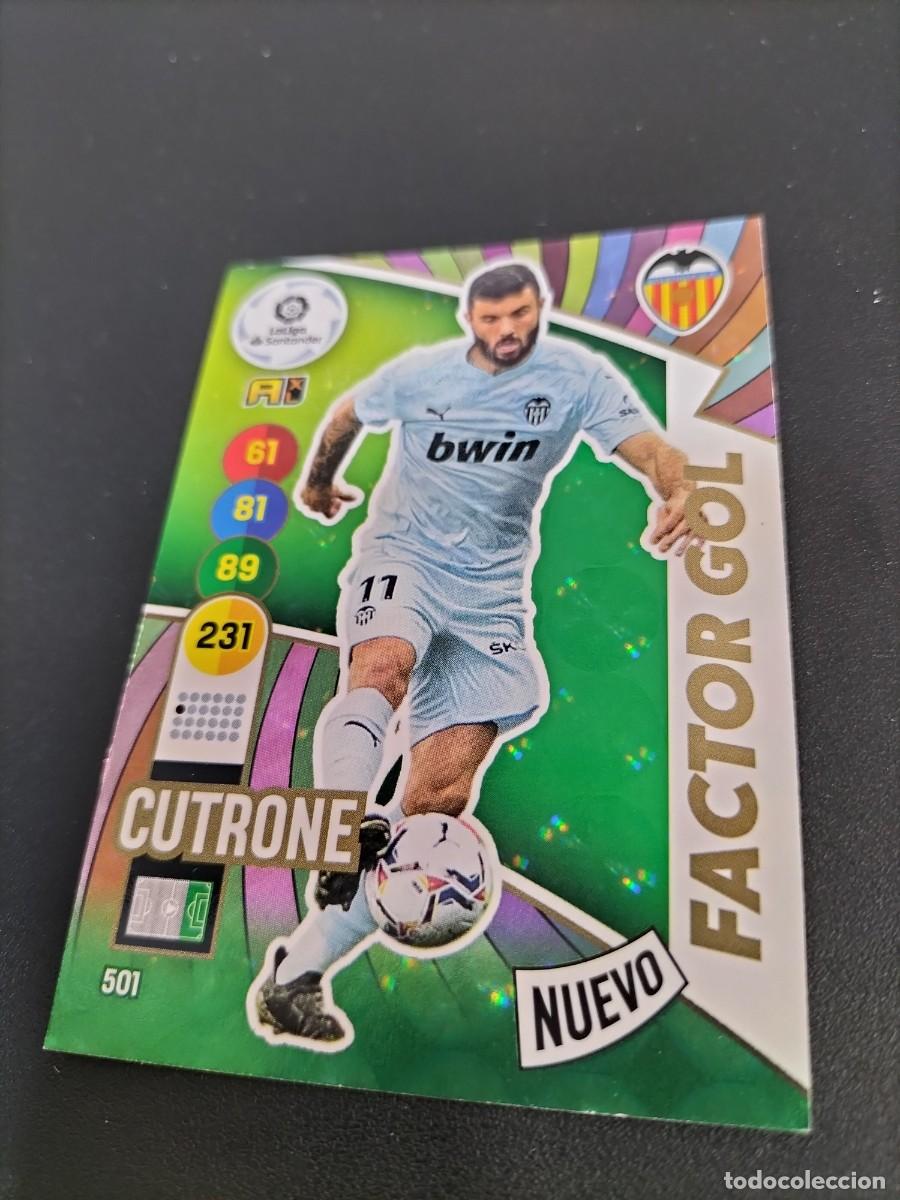 Cartes &agrave; collectionner de Football: 1 CROMO FICHA ADRENALYN 20-21 2020-2021 VALENCIA C.F 501 CUTRONE ( FACTOR GOL