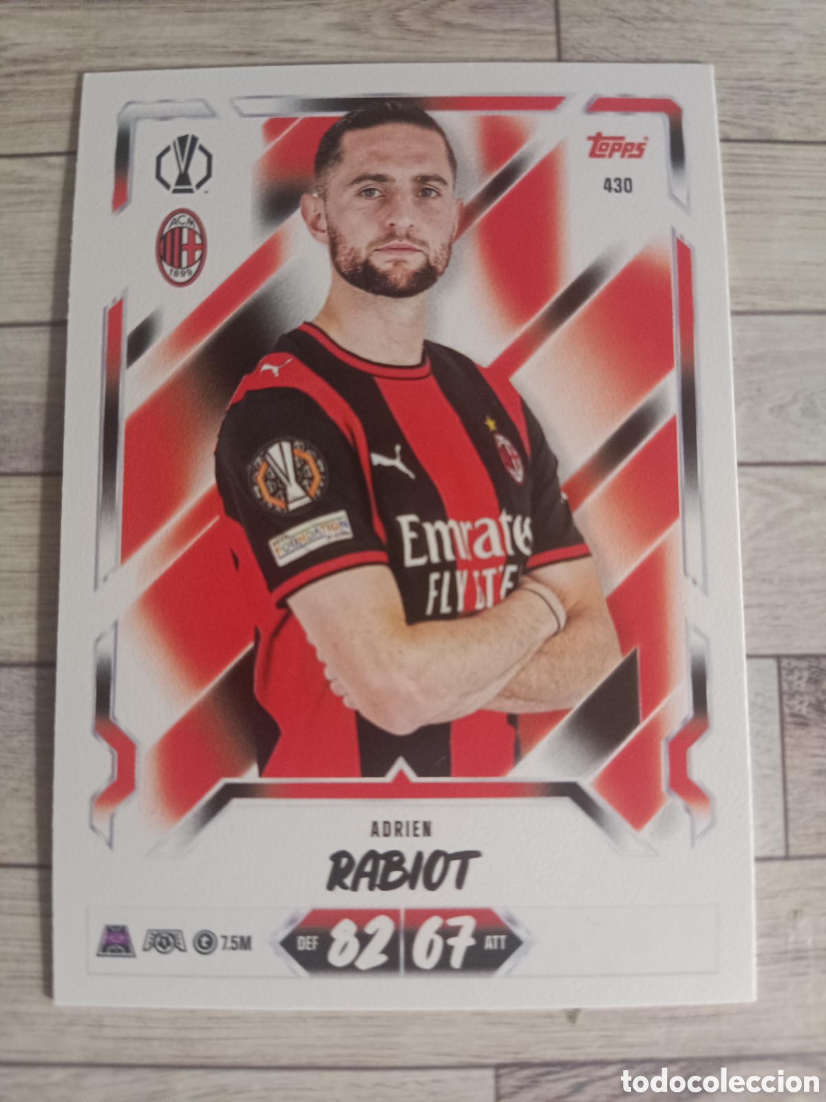Cartes &agrave; collectionner de Football: 430 RABIOT AC MILAN CHAMPIONS MATCH ATTAX 2026 2027 TOPPS 26 27