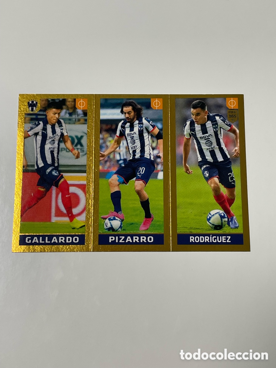 Cartes &agrave; collectionner de Football: Jes&uacute;s Gallardo- Rodolfo Pizarro - Jorge Agust&iacute;n Rodr&iacute;guez Monterrey Panini 365 19/20 #374