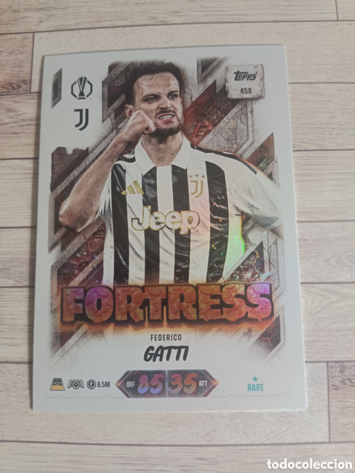 Cromos de f&uacute;tbol: 458 FEDERICO GATTI JUVENTUS FORTRESS CHAMPIONS MATCH ATTAX 2026 2027 TOPPS 26 27