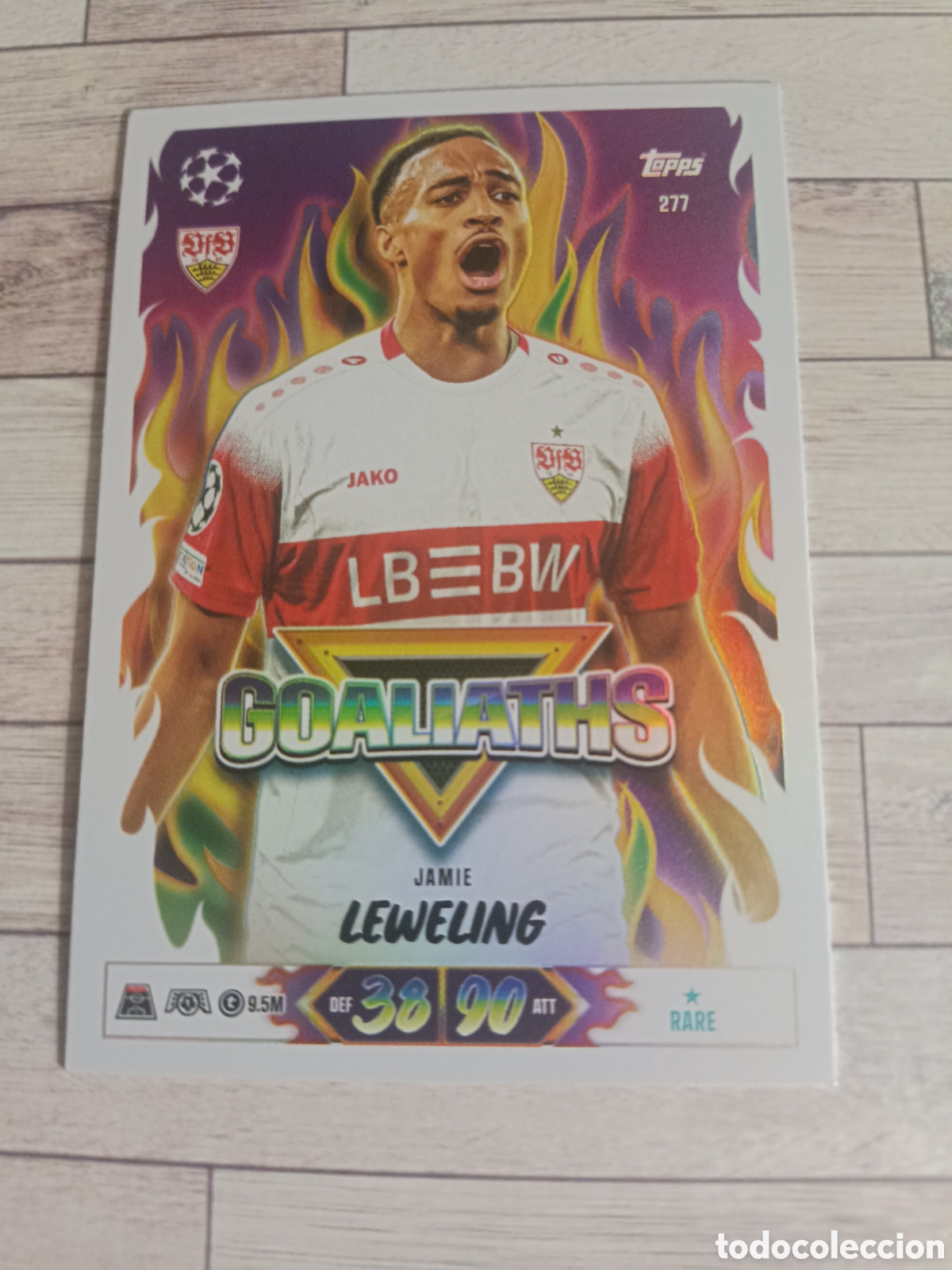 Cromos de f&uacute;tbol: 277 JAMIE LEWELING VFB STUTTGART GOALIATHS CHAMPIONS MATCH ATTAX 2026 2027 TOPPS 26 27