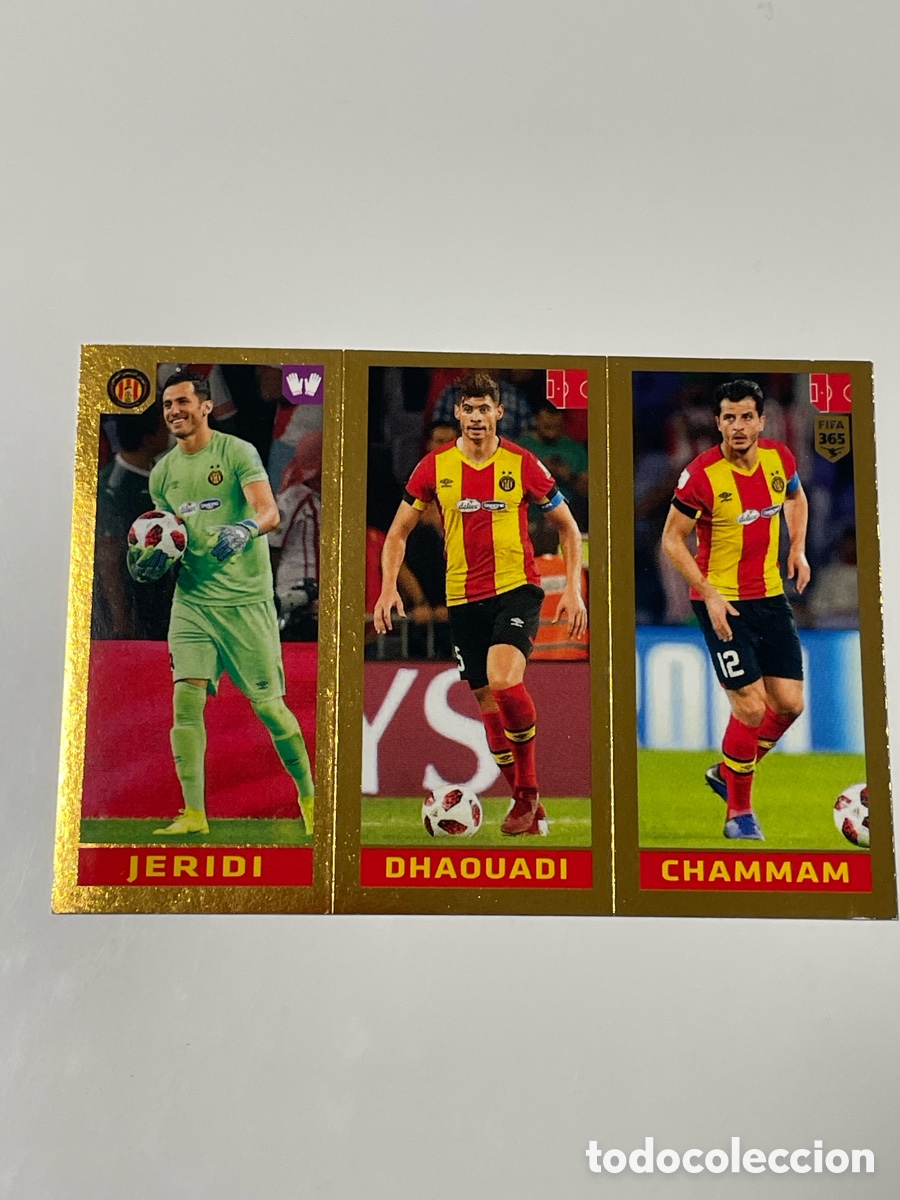 Football Stickers: Rami Jeridi - Chamseddine Dhaouadi - Khalil Chammam Esp&eacute;rance T&uacute;nez Panini 365 19/20 #388