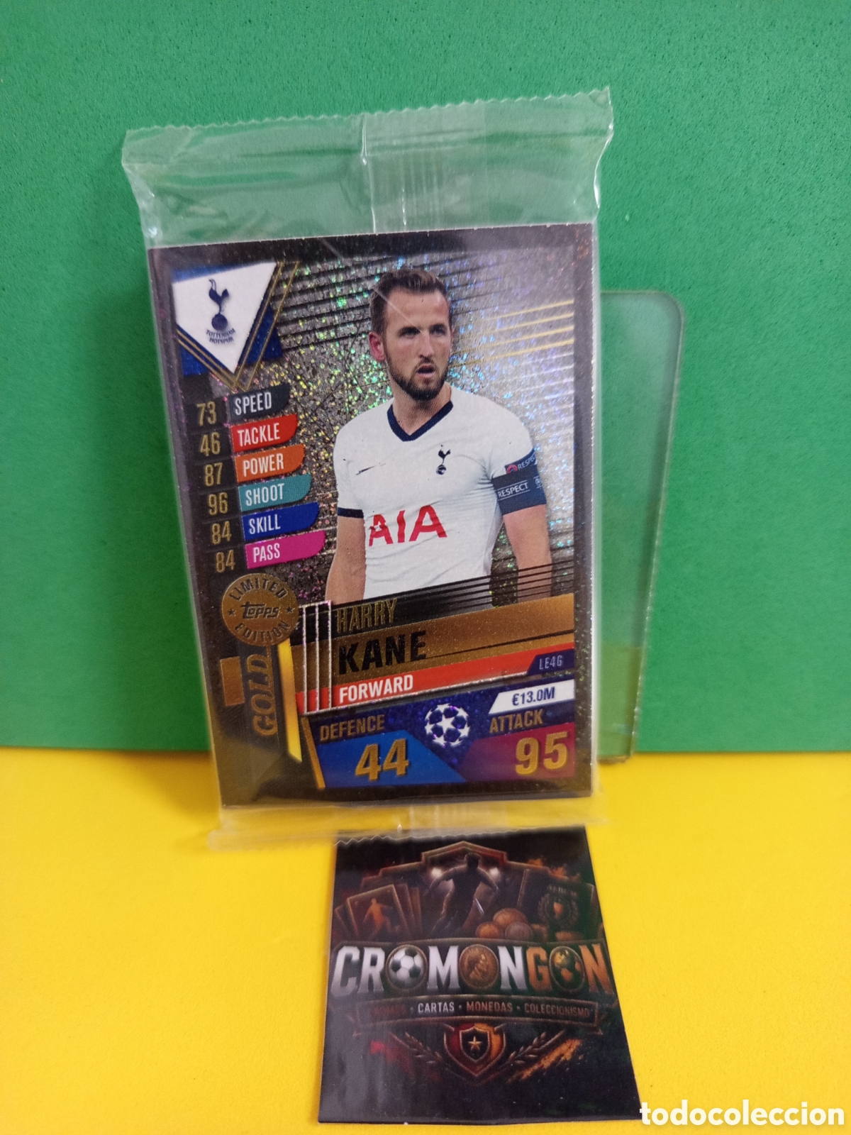 Football Stickers: ❇️ LOTE ⚽ SOBRE PACK 16 CARDS & HARRY KANE LE4G GOLD EDICION LIMITADA MATCH ATTAX 101 2019-20 ❇️