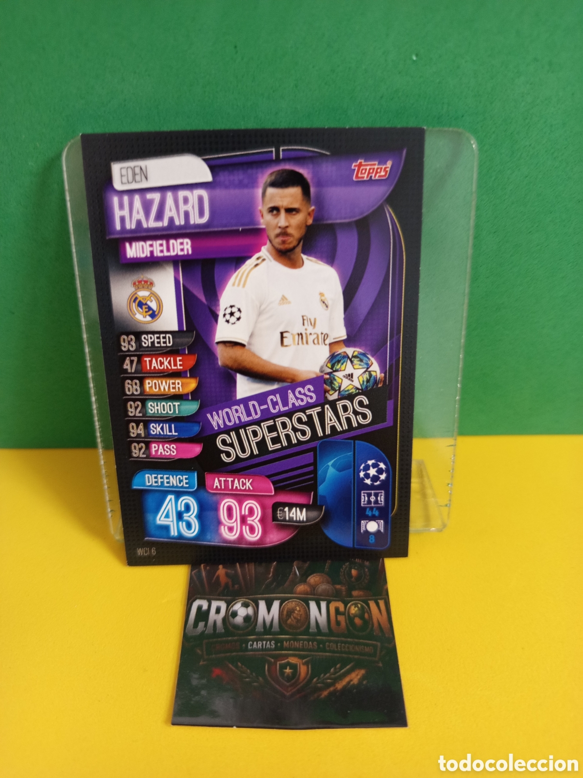 Football Stickers: ❇️ CROMO ⚽ HAZARD WCI 6 WORLD-CLASS SUPERSTARS MATCH ATTAX 19 20 2019 2020 TOPPS UCL REAL MADRID ❇️