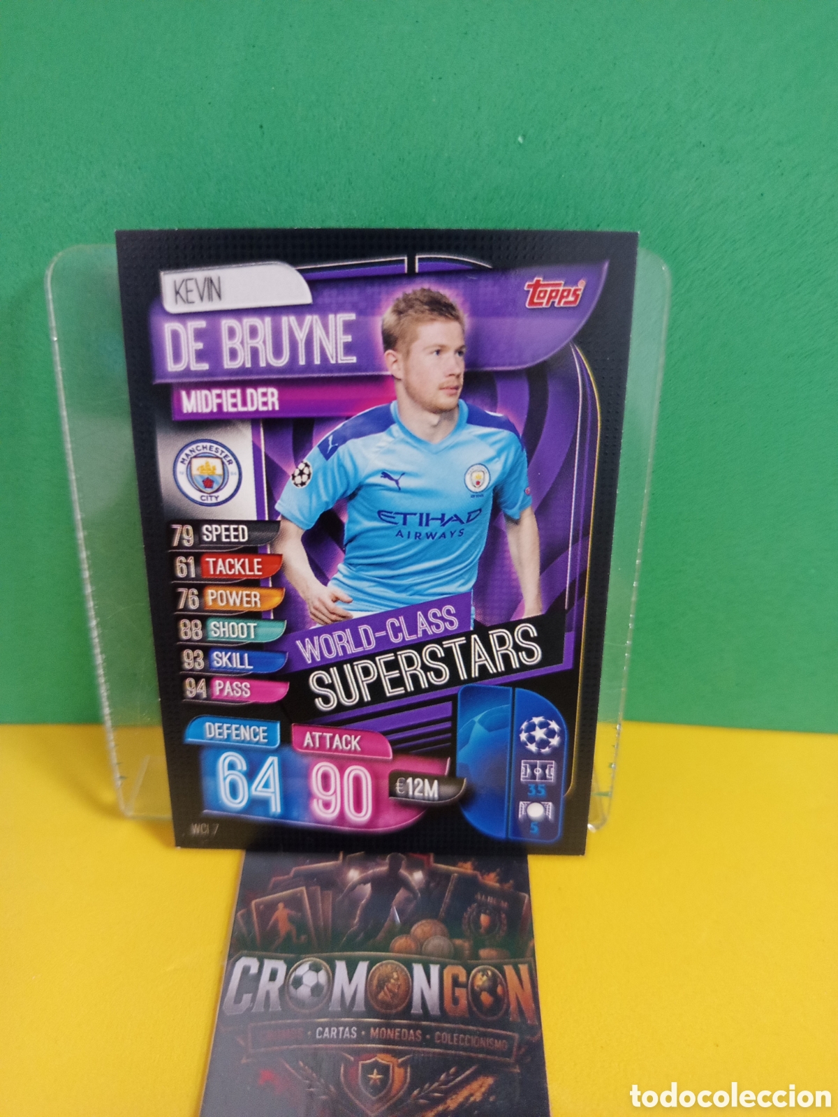 Football Stickers: ❇️ CROMO ⚽ DE BRUYNE WCI 7 WORLD-CLASS SUPERSTARS MATCH ATTAX 2019 2020 TOPPS UCL MANCHESTER CITY ❇️