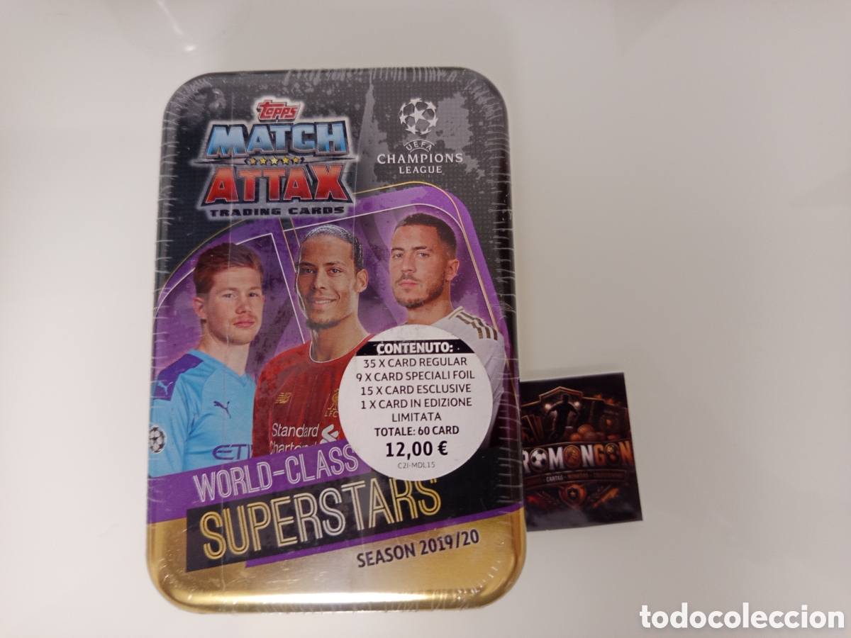 Figurine di Calcio: ❇️ LATA ⚽ WORLD-CLASS SUPERSTARS MATCH ATTAX 19 20 CARTA ASEGURADA MESSI CRISTIANO RONALDO MBAPPE ❇️