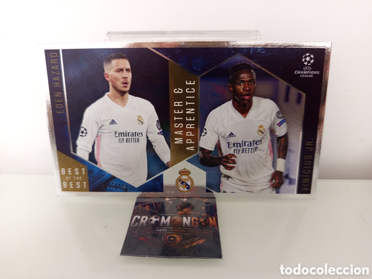 Figurine di Calcio: ❇️ CROMO ⚽ HAZARD VINICIUS 139 MASTER & APPRENTICE BEST OF THE BEST UCL 2020-21 TOPPS REAL MADRID ❇️