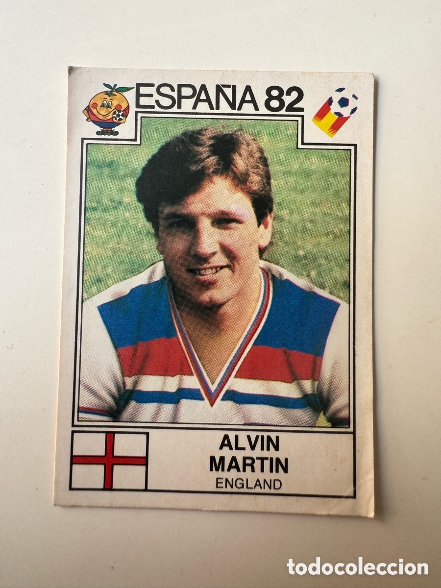 Cromos de f&uacute;tbol: Figurine Panini Espa&ntilde;a Mundial 82 Alvin Martin &ndash; N&ordm; 243 &ndash; Inglaterra
