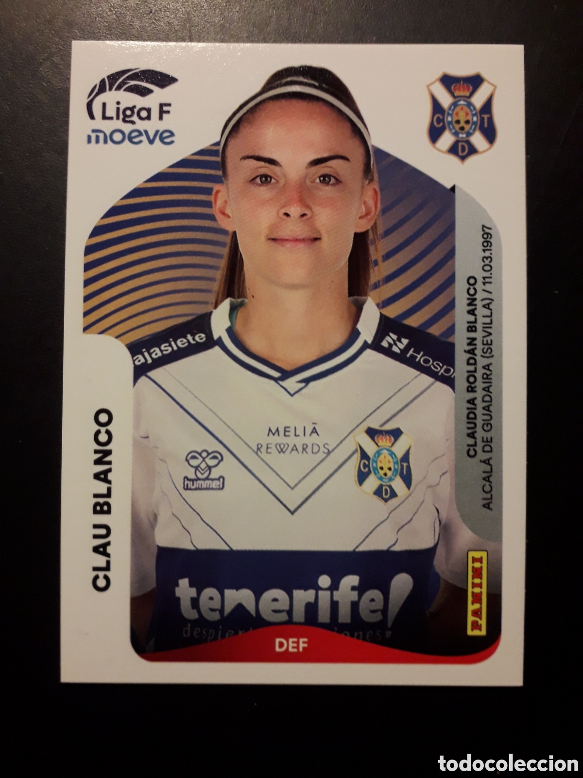 Cromos de f&uacute;tbol: CLAU BLANCO TENERIFE N&deg; 106 A LIGA F FEMENINA 2025 2026 25 26 PANINI SIN PEGAR PEDIDO M&Iacute;NIMO 3&euro;